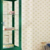 Antique Gold Block Print Bee 10M Wallpaper