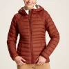 Bramley Red Showerproof Packable Padded Coat