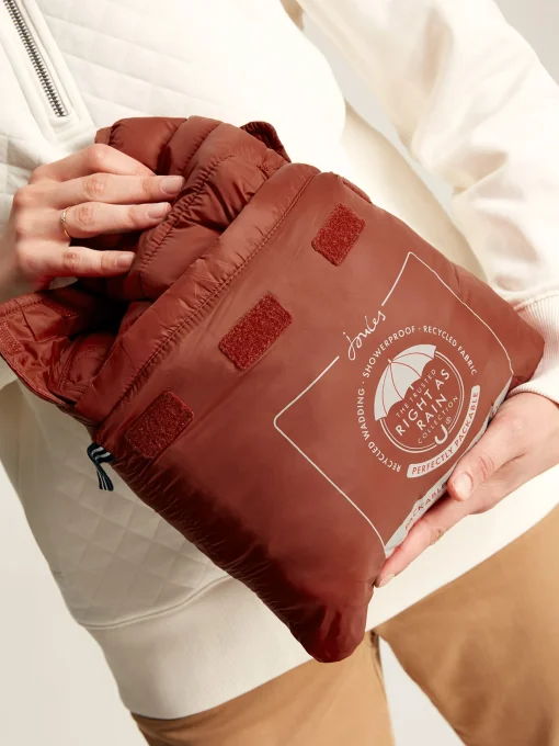 Bramley Red Showerproof Packable Padded Coat