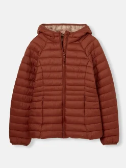 Bramley Red Showerproof Packable Padded Coat