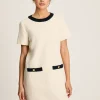 Celeste Cream Mini Boucle Dress