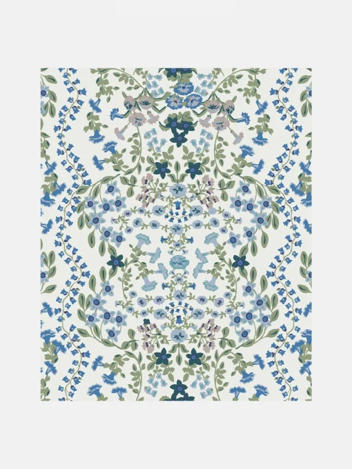 Cream Symmetrical Trellis Ditsy 10M Wallpaper