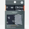 Crown Joules Navy & White Crest Pack of Two Cotton Boxers