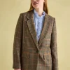 Hackmore Check Relaxed Fit Wool Blend Tweed Blazer