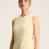 Harbour Cream & Yellow Striped Jersey Vest