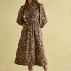 Hazel Khaki Green Jersey Shirt Dress