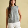Holly Grey Regular Fit Knitted Vest