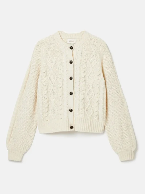 Rafferty Cream Cable Knit Cardigan