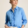 Selene Blue 100% Linen Shirt