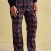 Sleeper Navy Checked Pyjama Bottoms