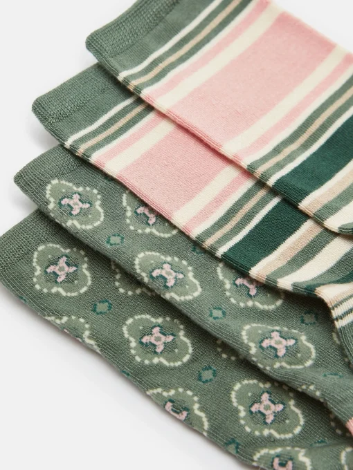 Women's Everyday Khaki Green 2 Pack Socks (size 4-8)